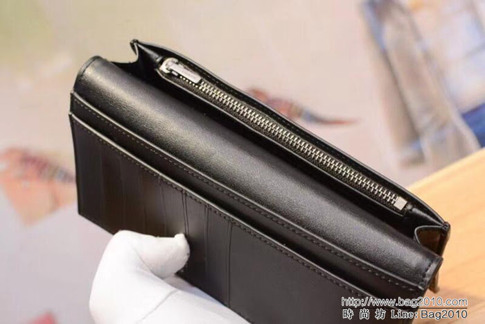 COACH蔻馳 75013 經典PVC印花對折長款錢包 男款錢包  Chz1276